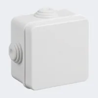 Коробка розподільча IP54 з сальниками, 80×80×50 мм