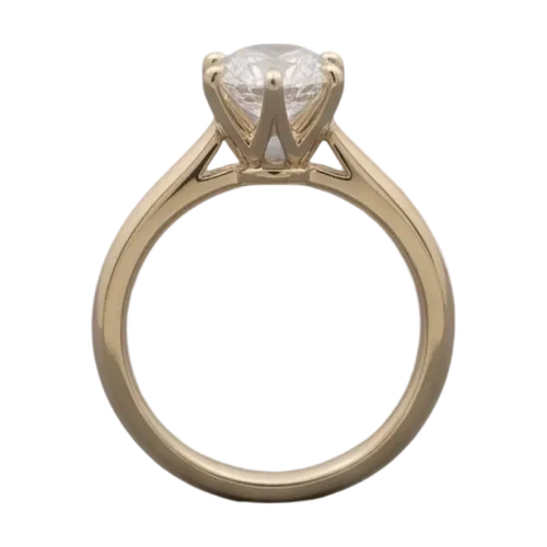Каблучка «Соліте» з діамантом 0,50 ct - фото 2
